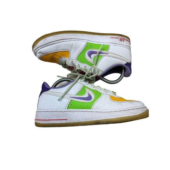 Nike Air Force 1 LV8 (GS) Shoes White Space Purple Style FD1035 100 Size 7Y - Picture 7 of 12